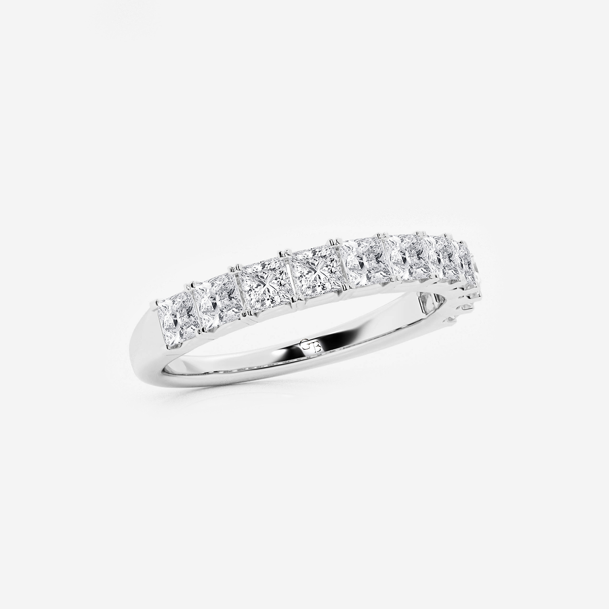 Additional Image 1 for  1 ctw Princess Lab Grown Diamond Wedding Band