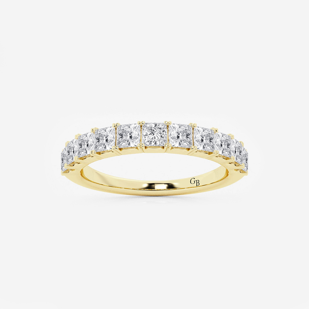 1 ctw Princess Lab Grown Diamond Wedding Band