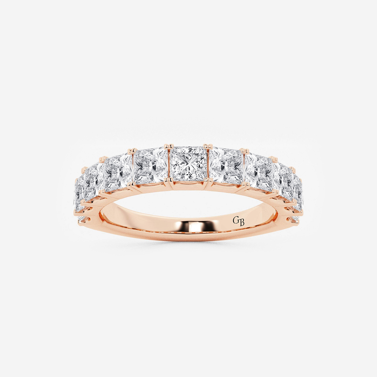 2 ctw Princess Lab Grown Diamond Wedding Band