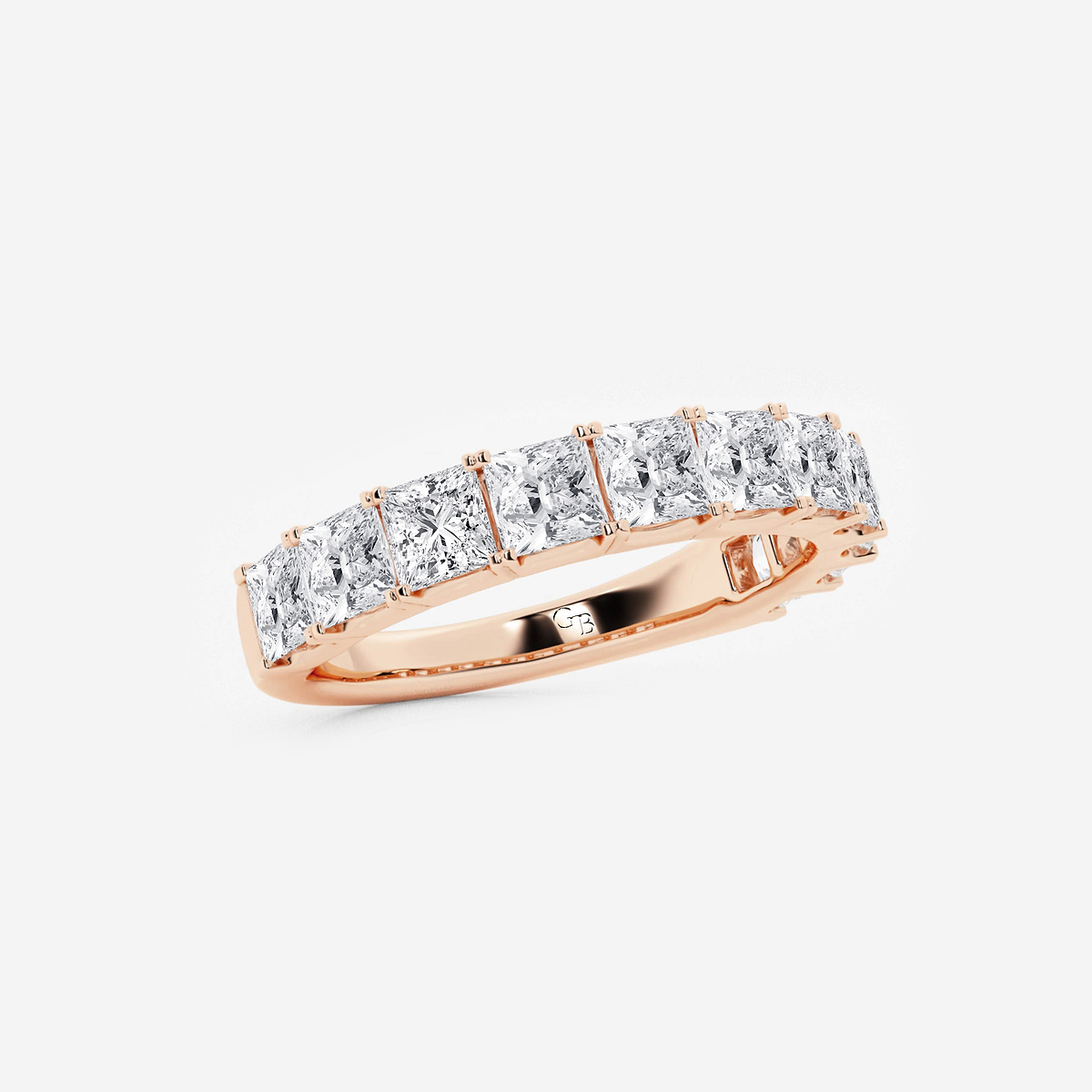 Additional Image 1 for  2 ctw Princess Lab Grown Diamond Wedding Band