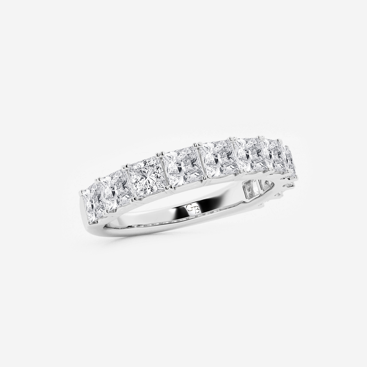 Additional Image 1 for  2 ctw Princess Lab Grown Diamond Wedding Band