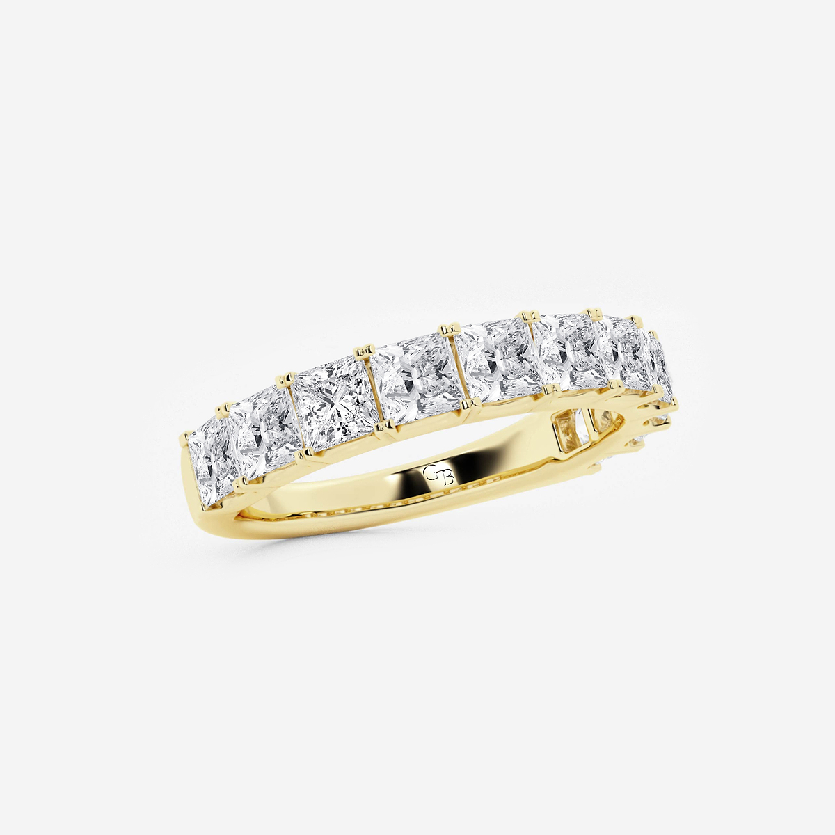 Additional Image 1 for  2 ctw Princess Lab Grown Diamond Wedding Band