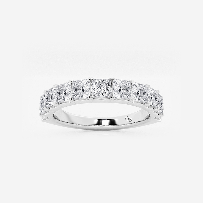 Lilyana Band - 2 ctw Princess Lab Grown Diamond Wedding Band