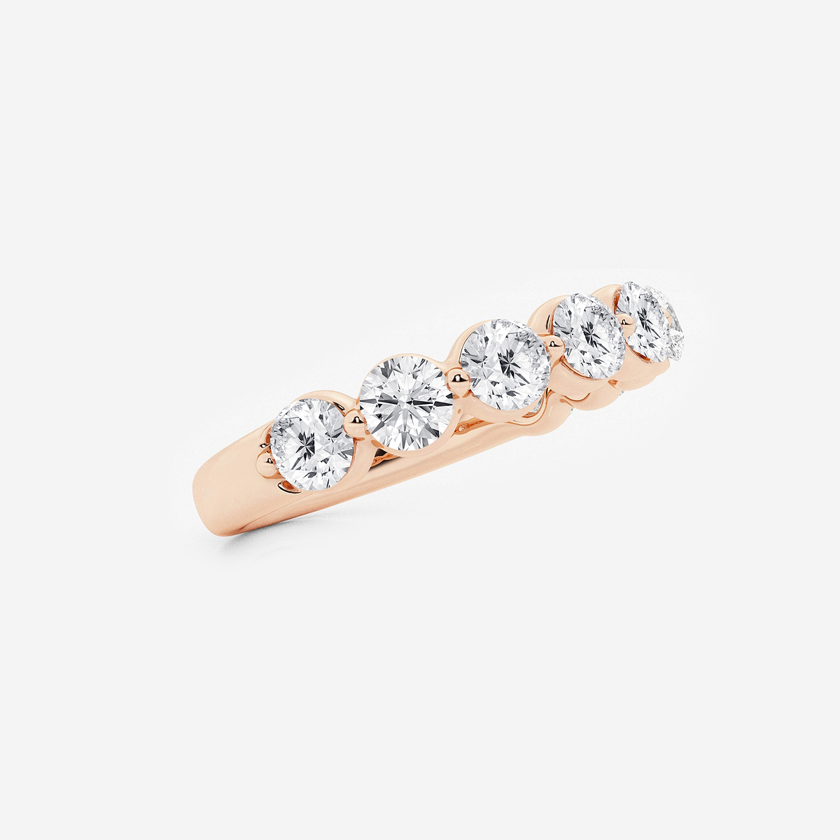 Additional Image 1 for  1 1/2 ctw Round Lab Grown Diamond Floating Wedding Band