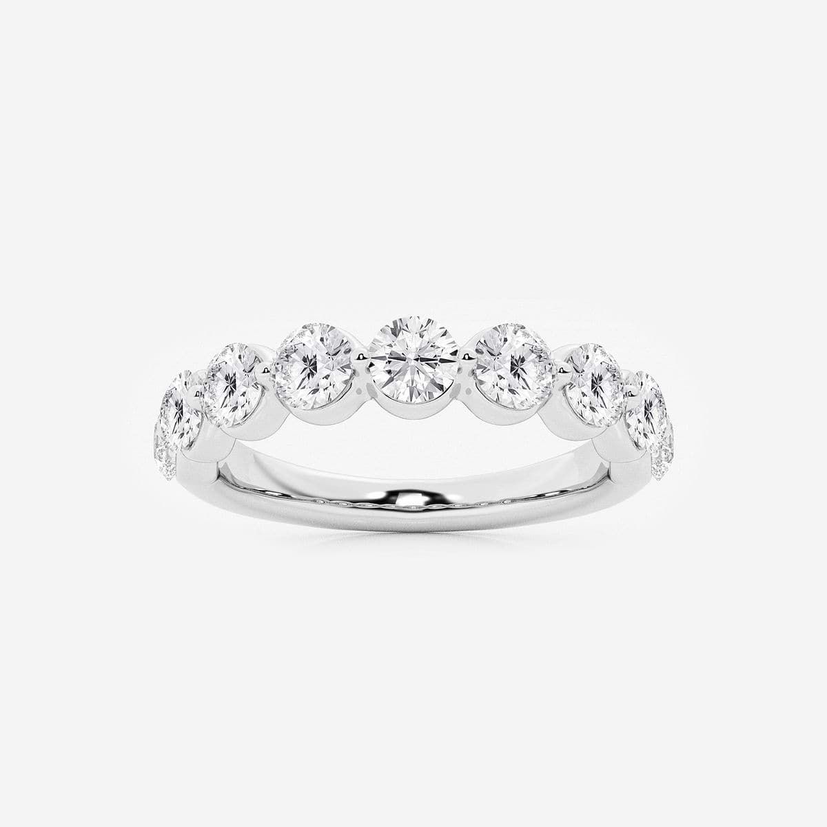 1 1/2 ctw Round Lab Grown Diamond Floating Wedding Band