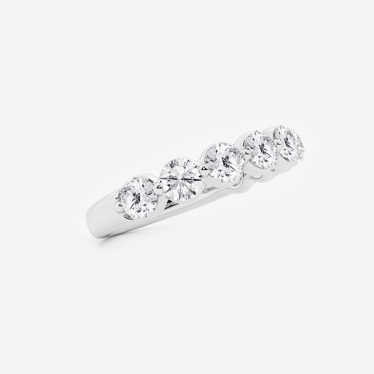 Additional Image 1 for  1 1/2 ctw Round Lab Grown Diamond Floating Wedding Band