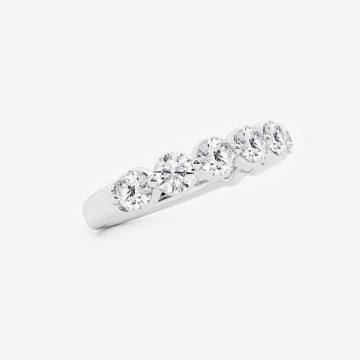 Additional Image 1 for  1 1/2 ctw Round Lab Grown Diamond Floating Wedding Band