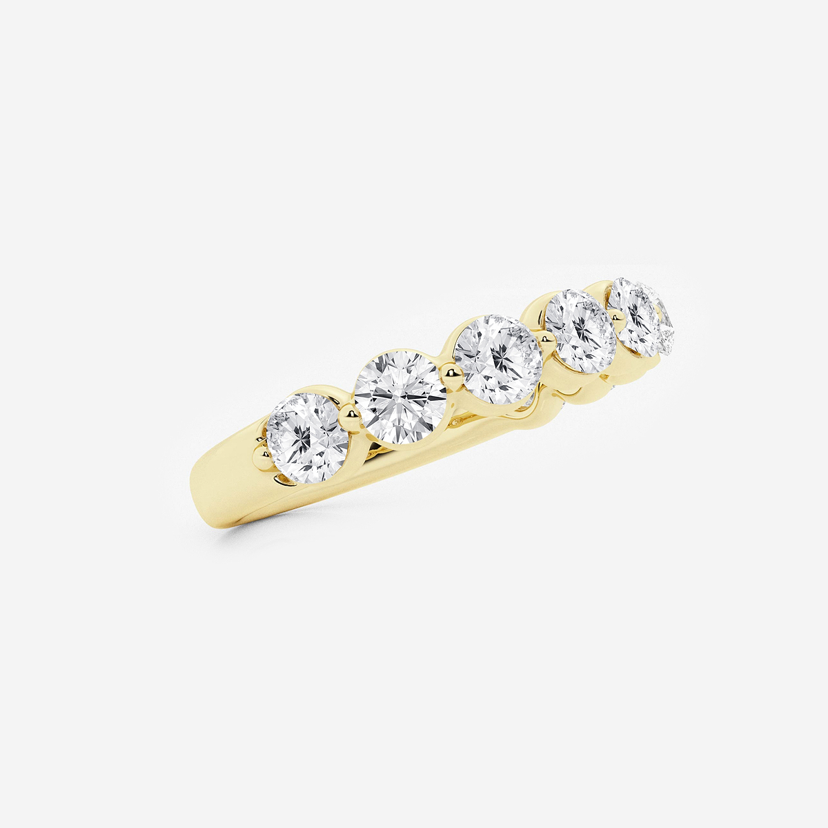 Additional Image 1 for  1 1/2 ctw Round Lab Grown Diamond Floating Wedding Band