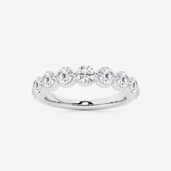 1 1/2 ctw Round Lab Grown Diamond Floating Wedding Band