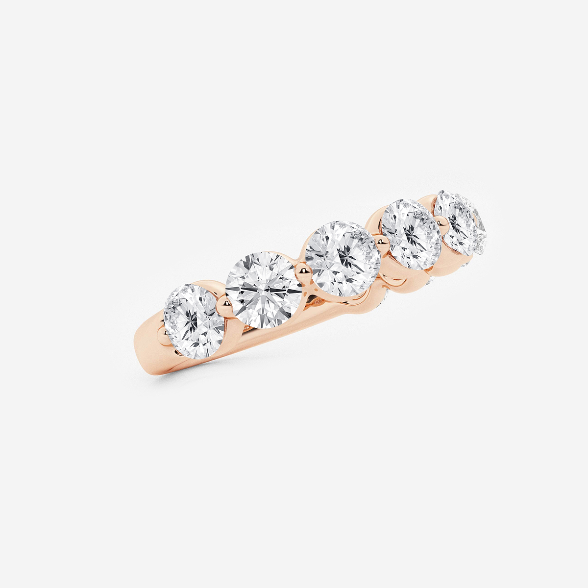 Additional Image 1 for  2 ctw Round Lab Grown Diamond Floating Wedding Band