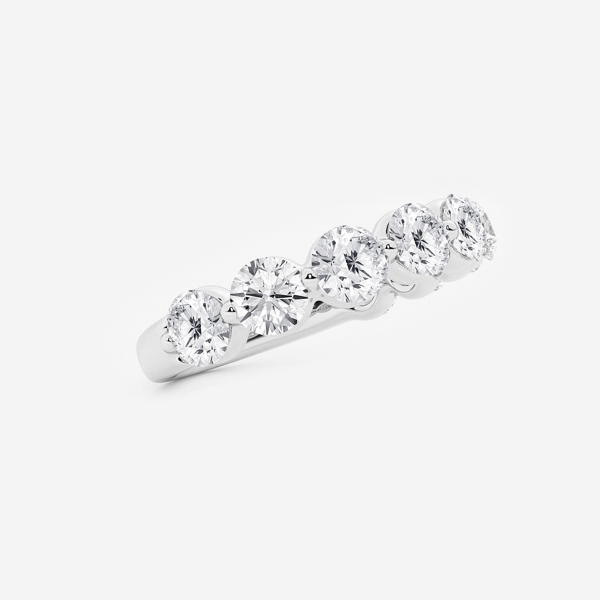 Additional Image 1 for  2 ctw Round Lab Grown Diamond Floating Wedding Band