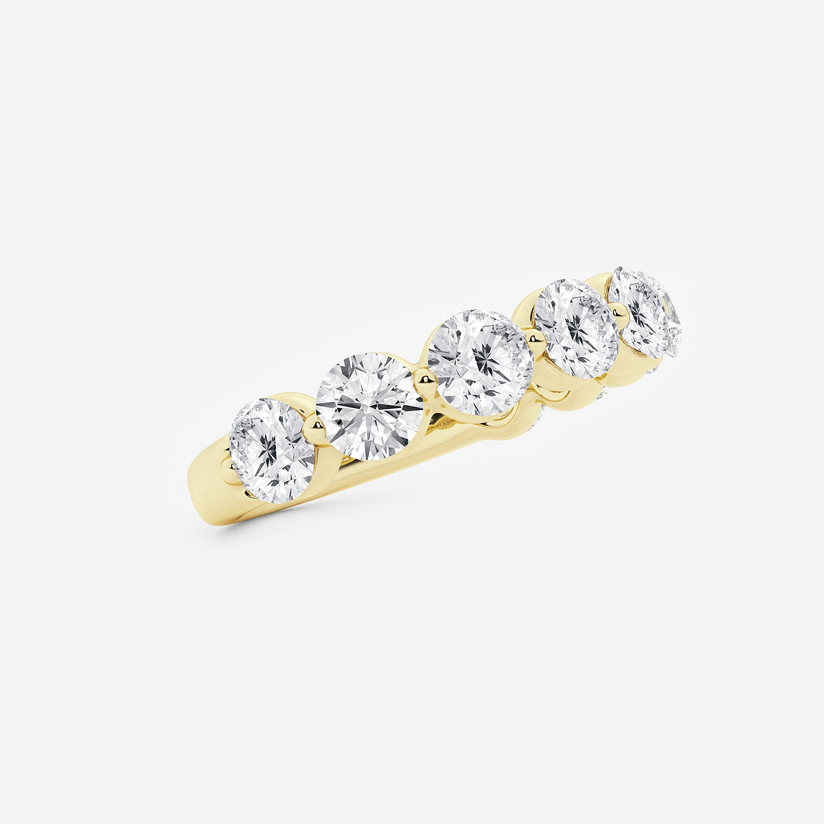 Additional Image 1 for  2 ctw Round Lab Grown Diamond Floating Wedding Band