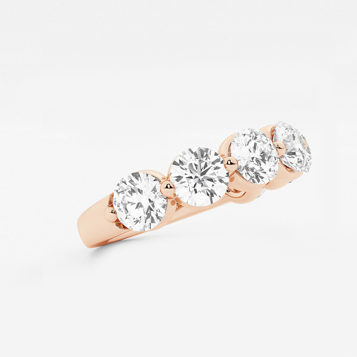 Additional Image 1 for  3 ctw Round Lab Grown Diamond Floating Anniversary Band