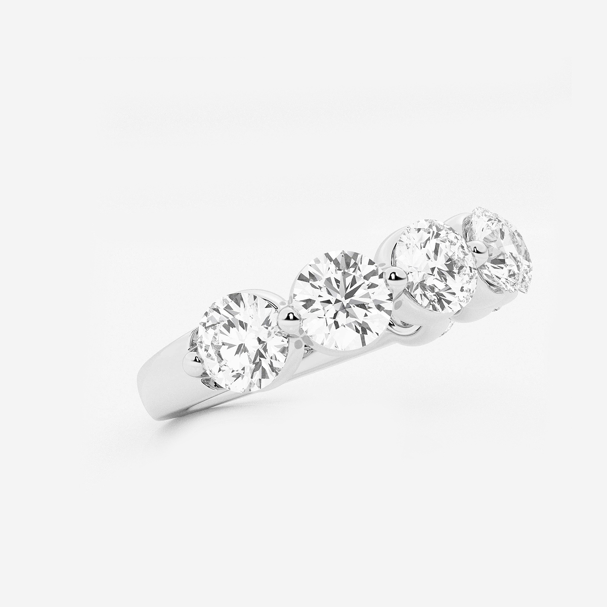 Additional Image 1 for  3 ctw Round Lab Grown Diamond Floating Anniversary Band