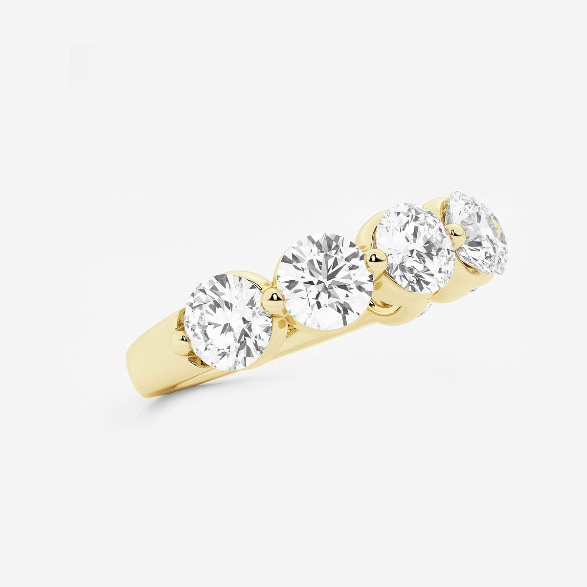 Additional Image 1 for  3 ctw Round Lab Grown Diamond Floating Anniversary Band