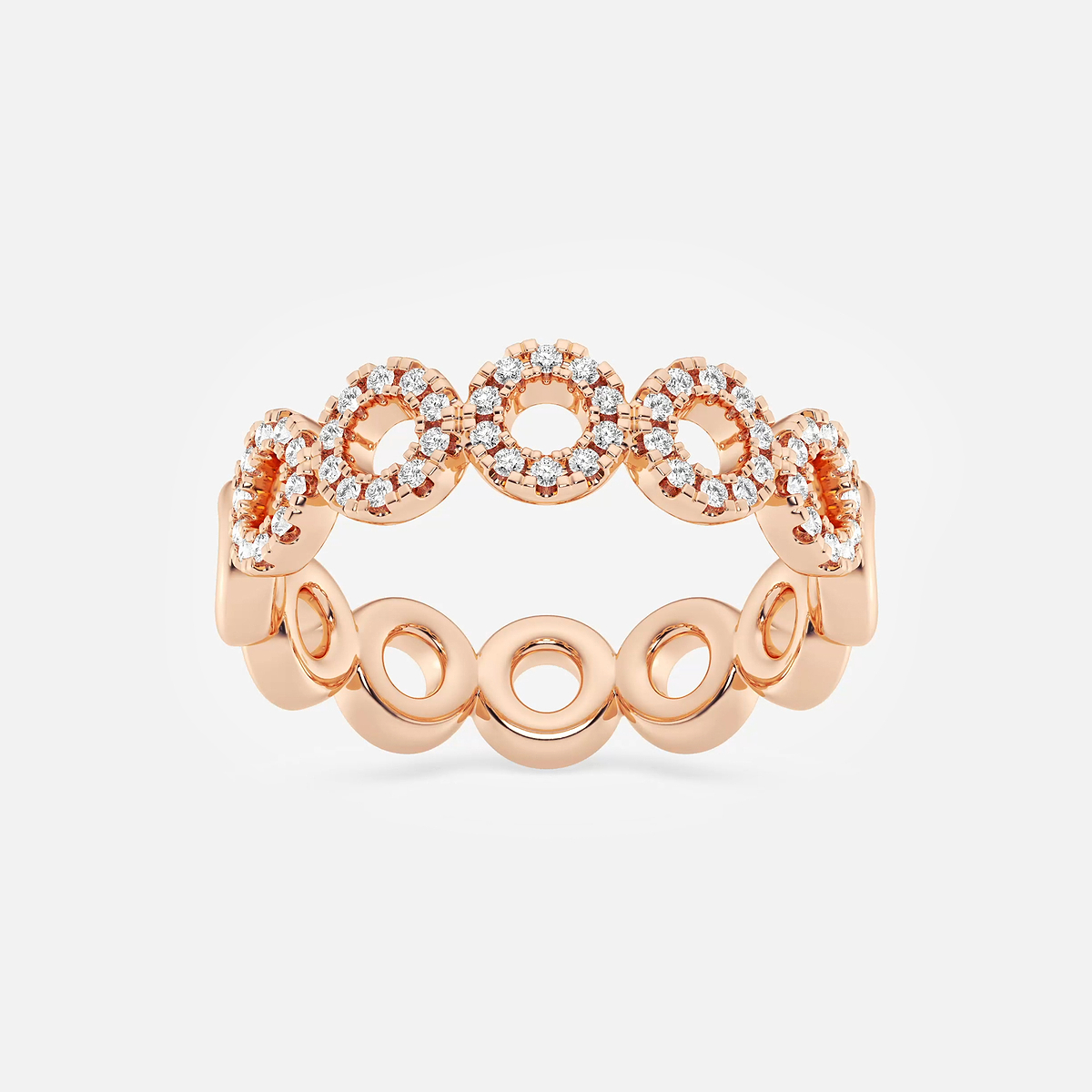1/4 ctw Round Lab Grown Diamond Circle Band