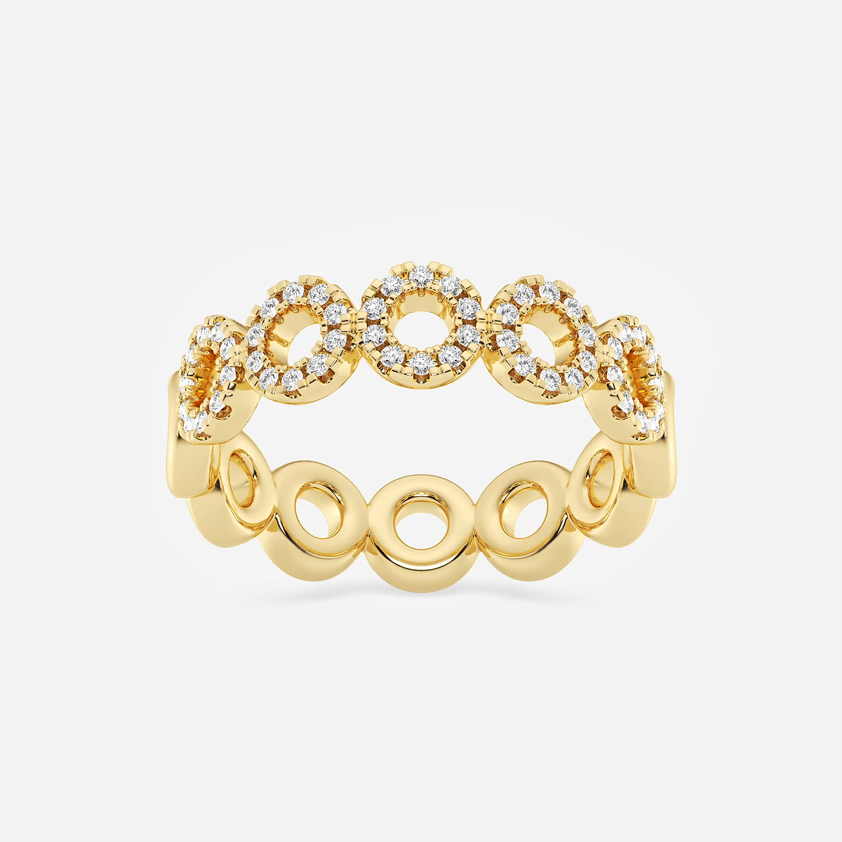1/4 ctw Round Lab Grown Diamond Circle Band