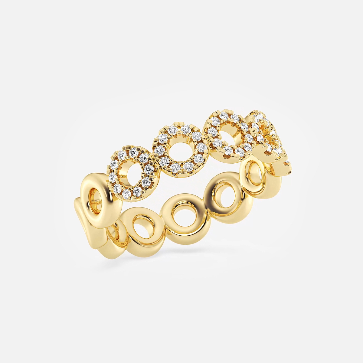 Additional Image 1 for  1/4 ctw Round Lab Grown Diamond Circle Band