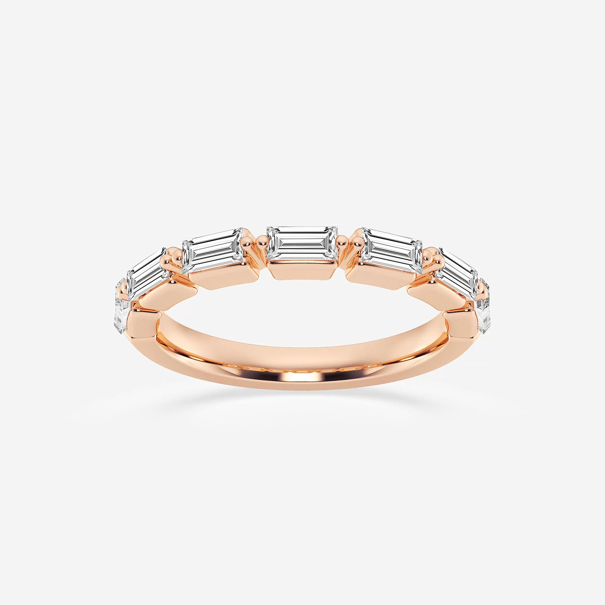 3/4 ctw Baguette Lab Grown Diamond Floating Ring