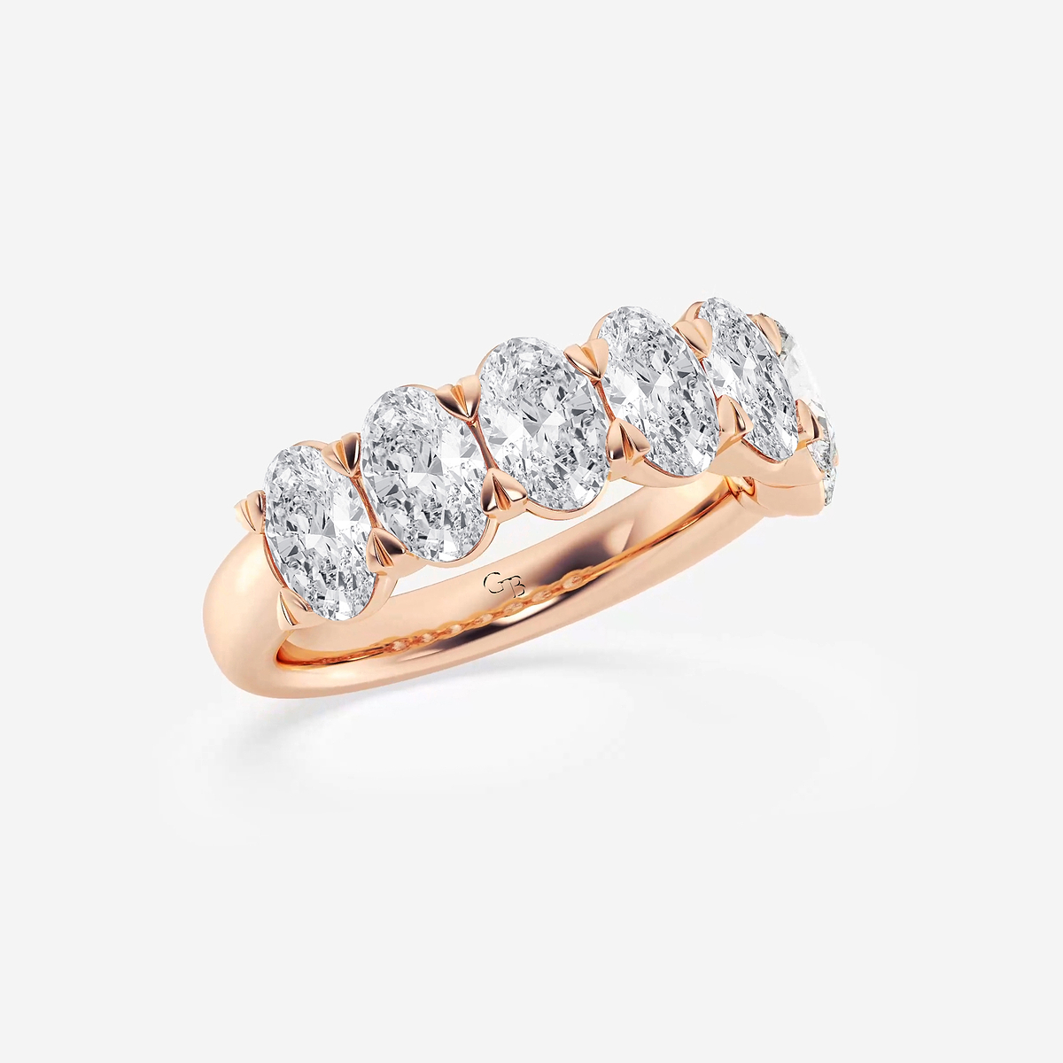 Additional Image 1 for  3 ctw Oval Lab Grown Diamond Seven-Stone Anniversary Band