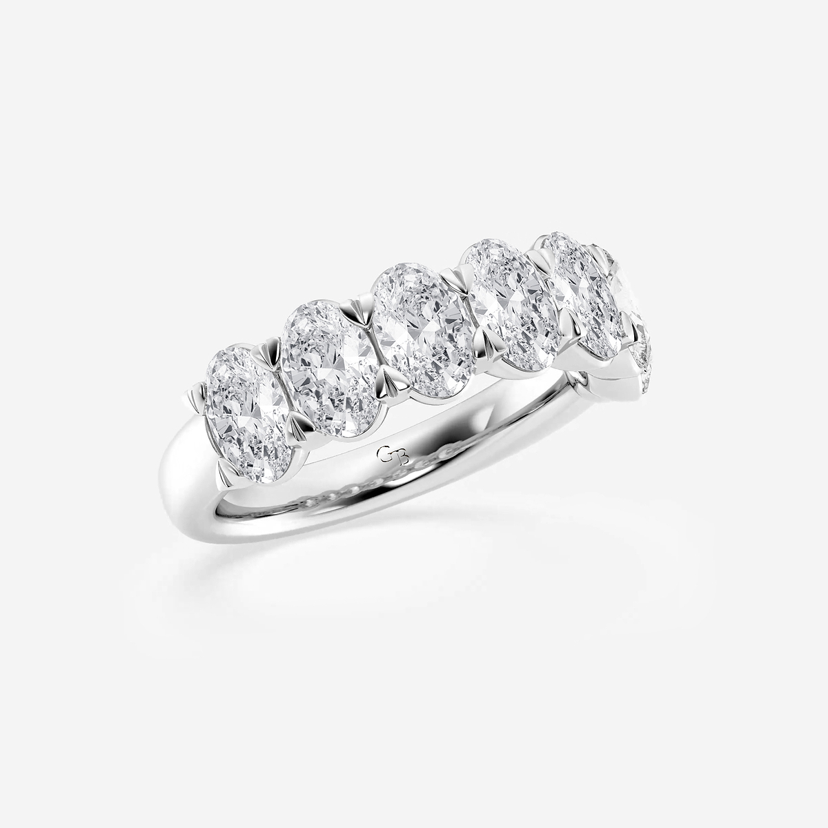 Additional Image 1 for  3 ctw Oval Lab Grown Diamond Seven-Stone Anniversary Band