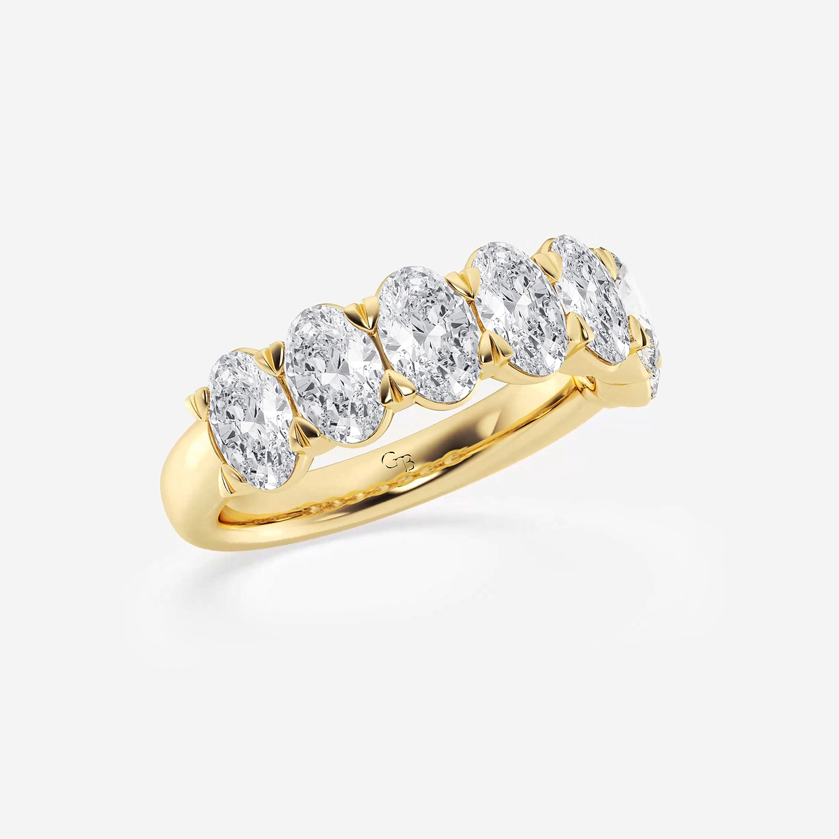 Additional Image 1 for  3 ctw Oval Lab Grown Diamond Seven-Stone Anniversary Band