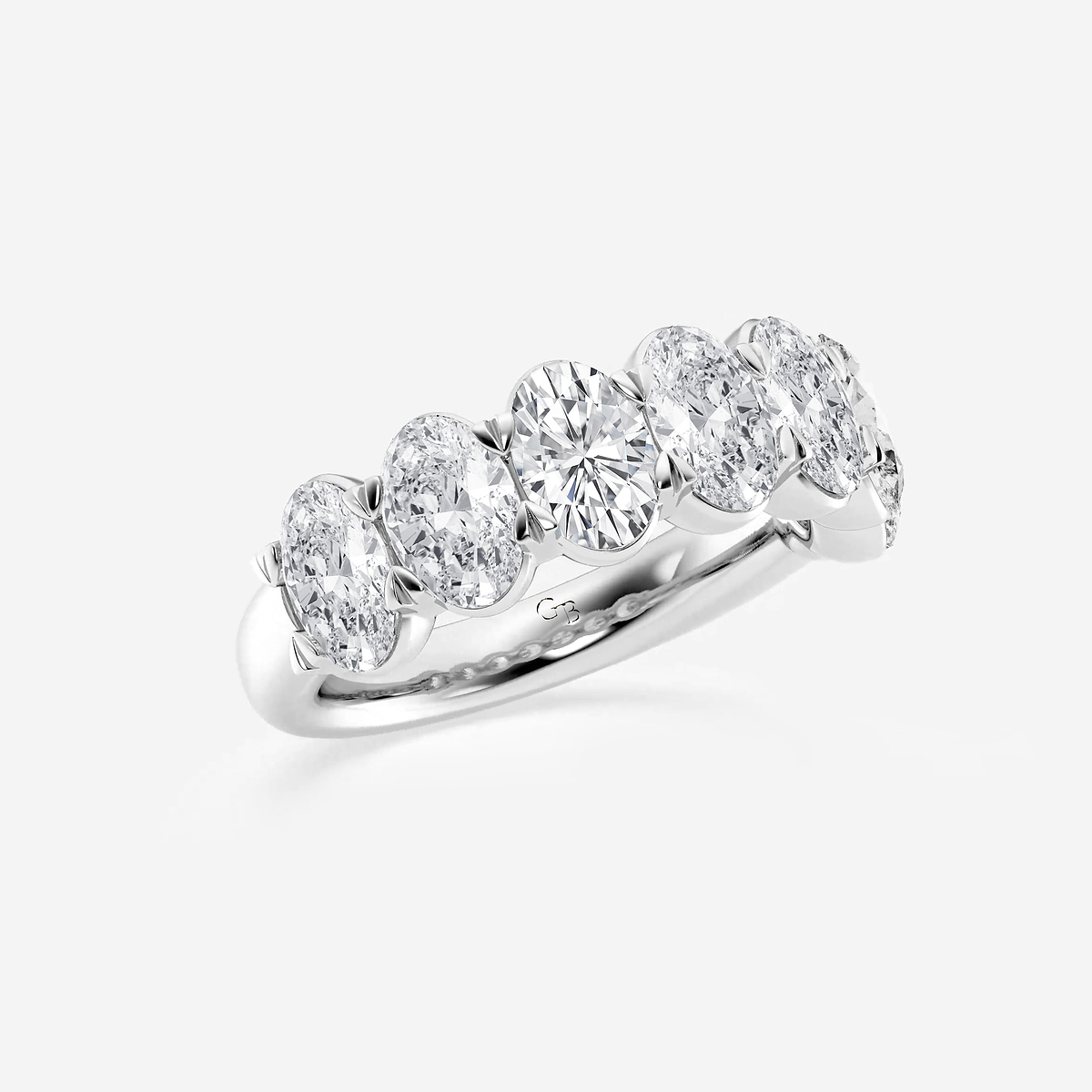 Additional Image 1 for  4 ctw Oval Lab Grown Diamond Seven-Stone Anniversary Band