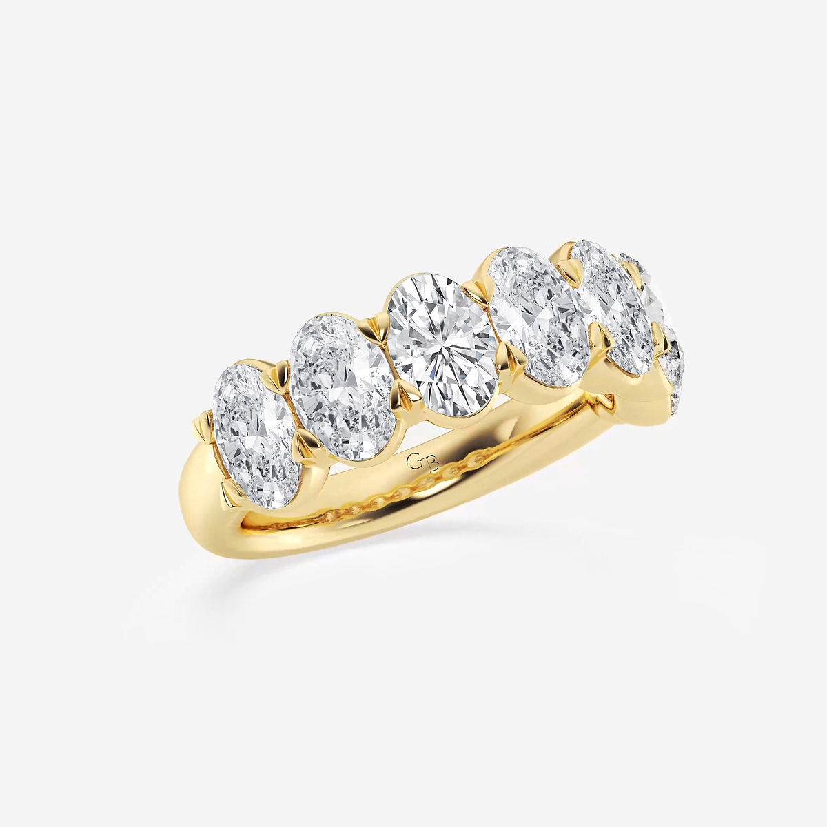 Additional Image 1 for  4 ctw Oval Lab Grown Diamond Seven-Stone Anniversary Band