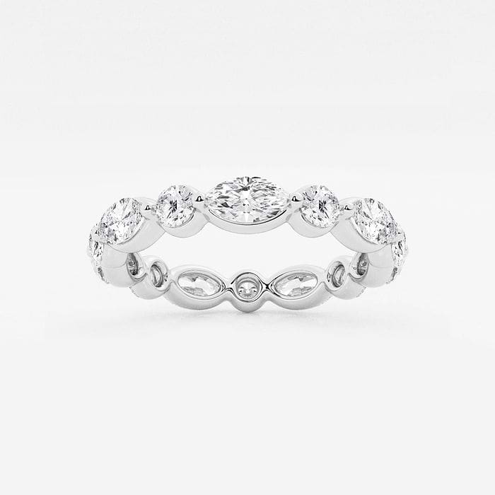 Floating Marquise Eternity Band