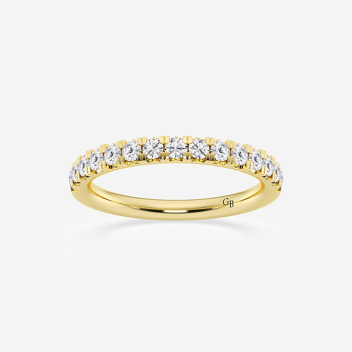 Annalise Band - 1/2 ctw Round Lab Grown Diamond French Pave Wedding Band