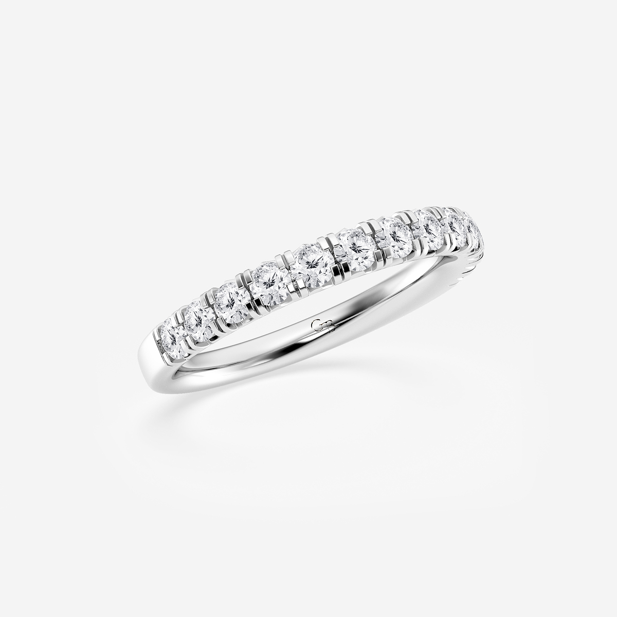 Additional Image 1 for  3/4 ctw Round Lab Grown Diamond French Pave Wedding Band