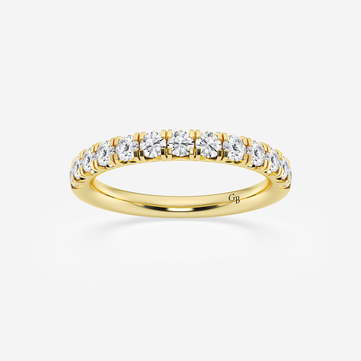 Annalise 3/4 ctw Round Lab Grown Diamond French Pave Wedding