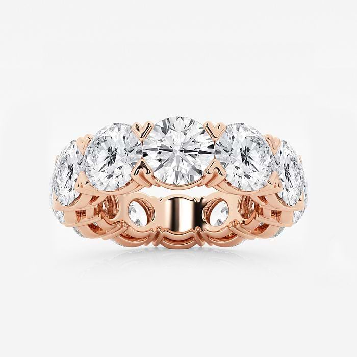 V-Prong Round Eternity Band