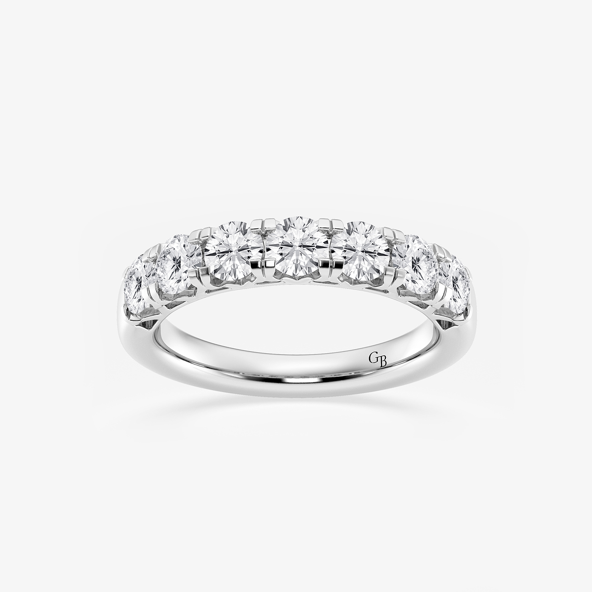 1 1/2 ctw Round Lab Grown Diamond Seven-Stone Anniversary Band