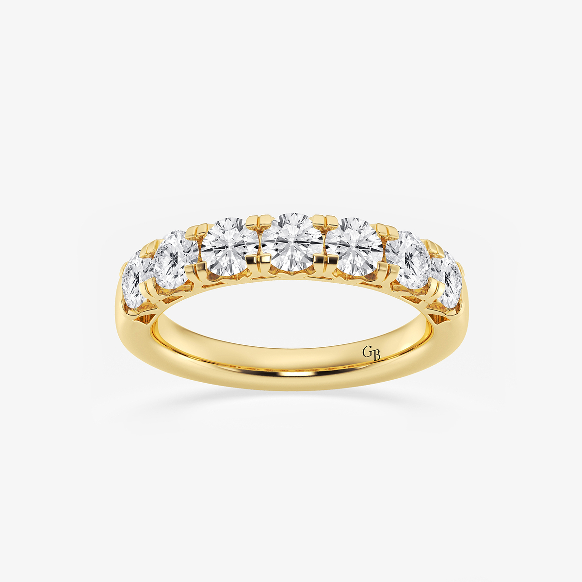 1 1/2 ctw Round Lab Grown Diamond Seven-Stone Anniversary Band