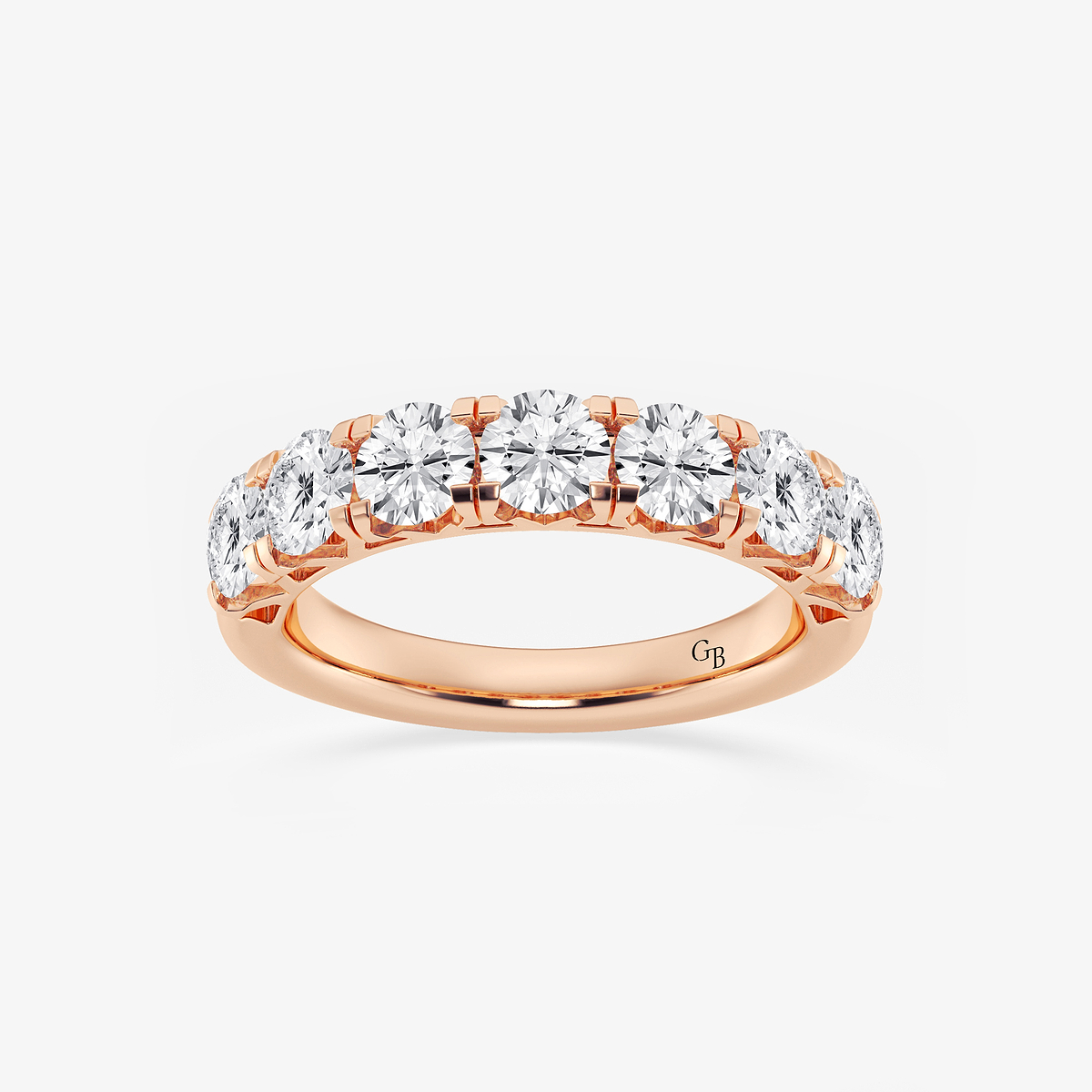 2 ctw Round Lab Grown Diamond Seven-Stone Anniversary Band