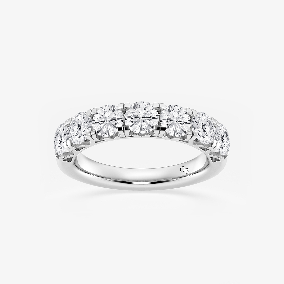 2 ctw Round Lab Grown Diamond Seven-Stone Anniversary Band
