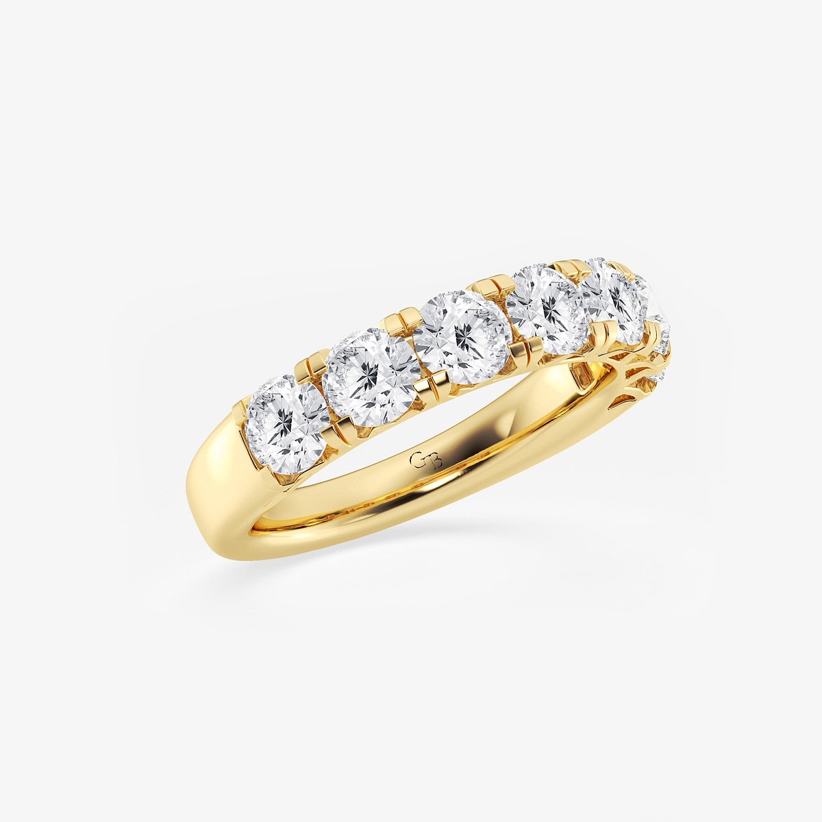 Additional Image 1 for  2 ctw Round Lab Grown Diamond Seven-Stone Anniversary Band