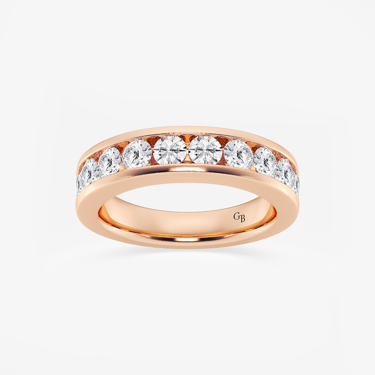 1 1/2 ctw Round Lab Grown Diamond Wedding Band