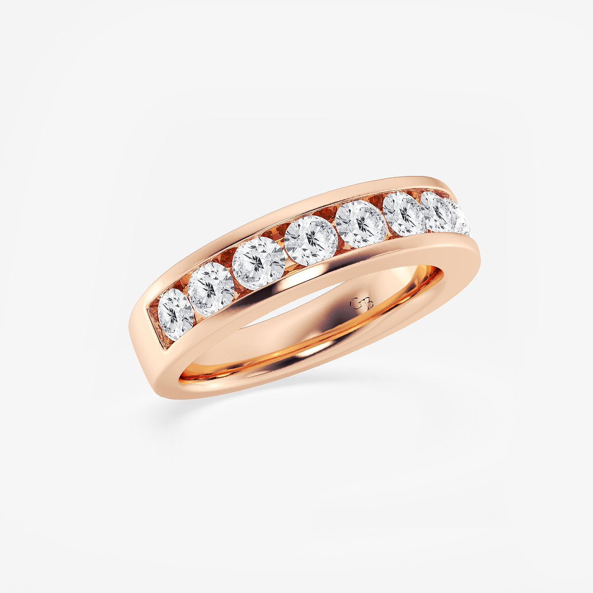 Additional Image 1 for  1 1/2 ctw Round Lab Grown Diamond Wedding Band