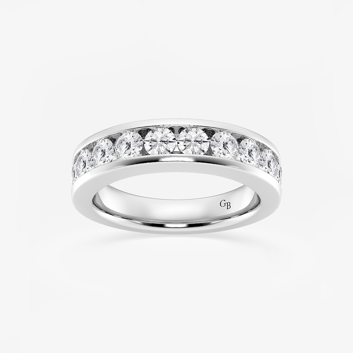 1 1/2 ctw Round Lab Grown Diamond Wedding Band