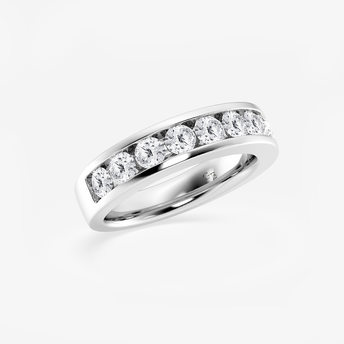 Additional Image 1 for  1 1/2 ctw Round Lab Grown Diamond Wedding Band