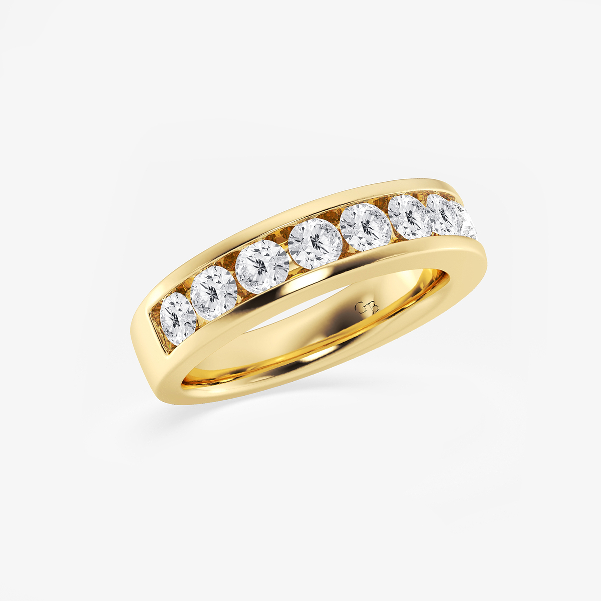 Additional Image 1 for  1 1/2 ctw Round Lab Grown Diamond Wedding Band
