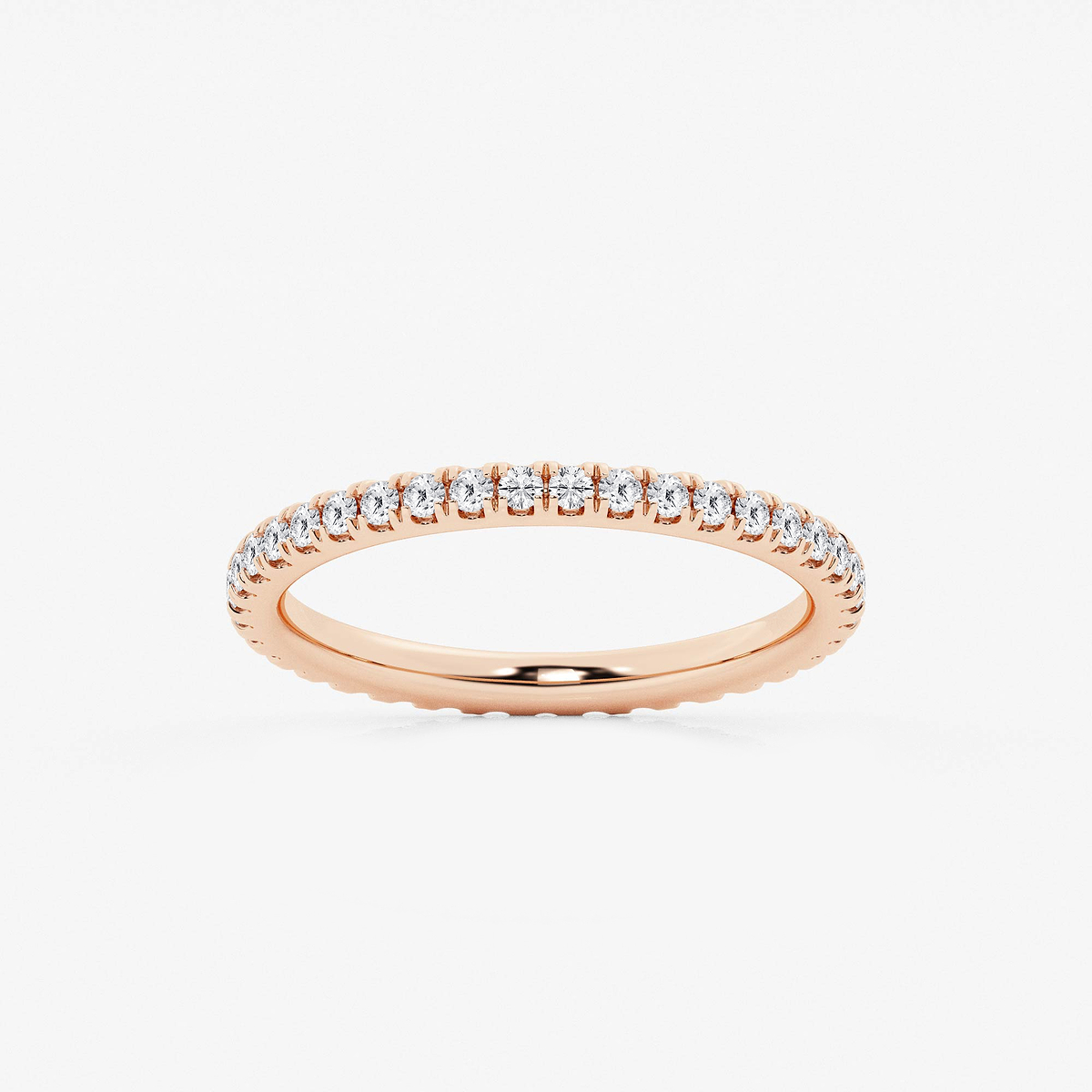 1 ctw Round Lab Grown Diamond Prong Set Wedding Band Grownbrilliance