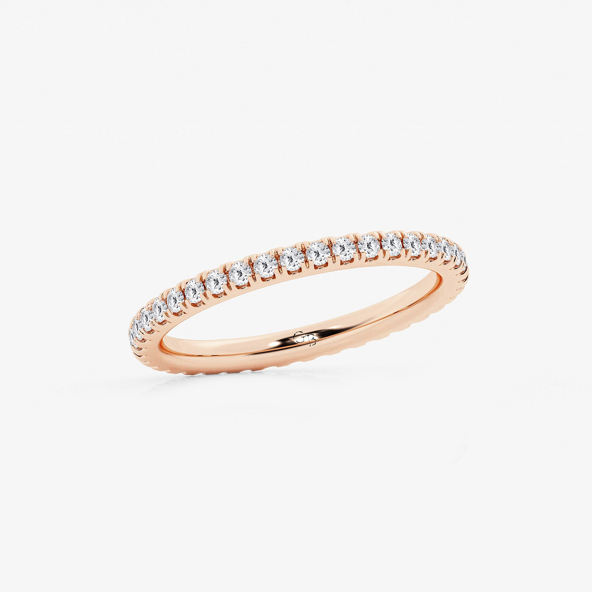 Additional Image 1 for  7/8 ctw Round Lab Grown Diamond Prong Set Wedding Band