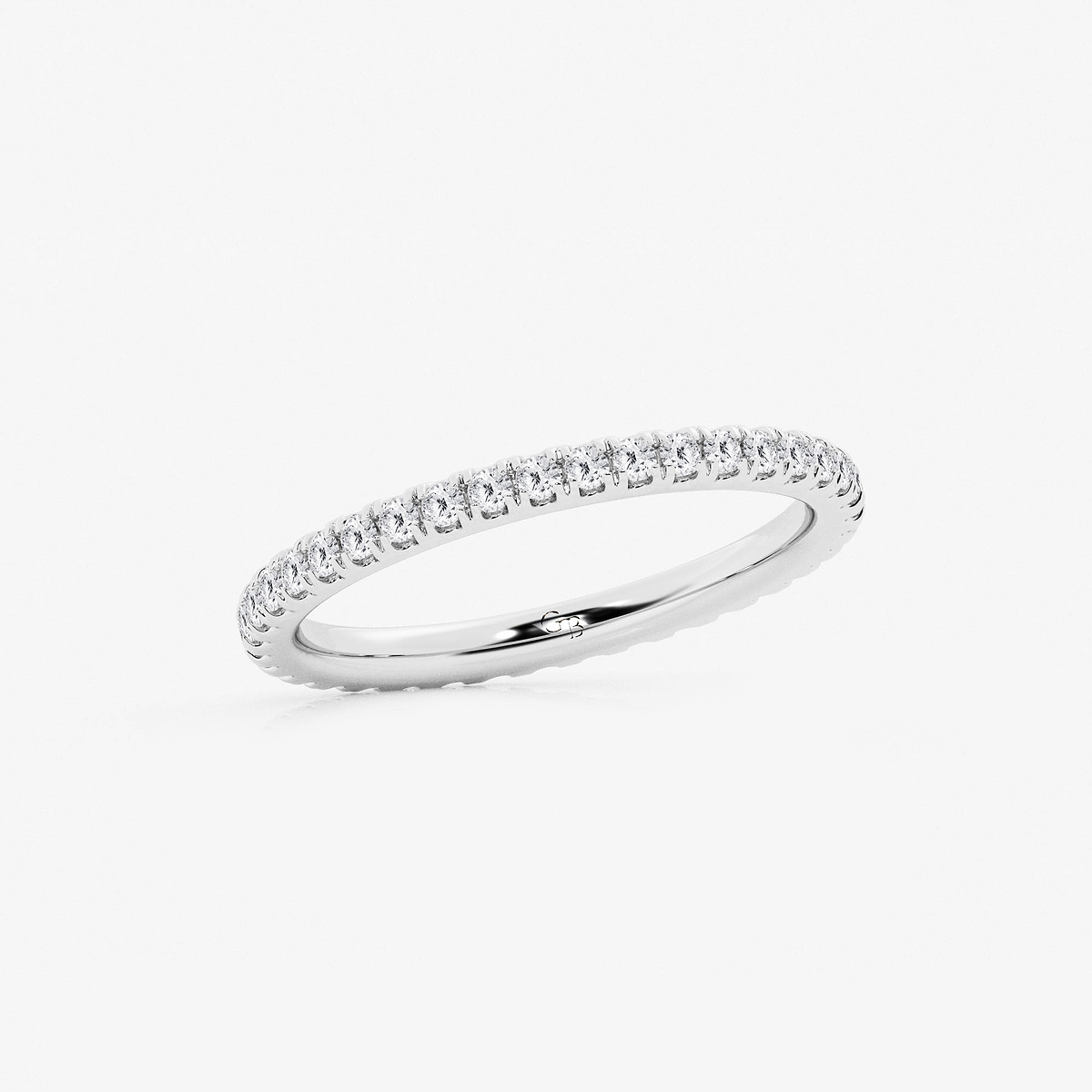 Additional Image 1 for  1 ctw Round Lab Grown Diamond Prong Set Wedding Band