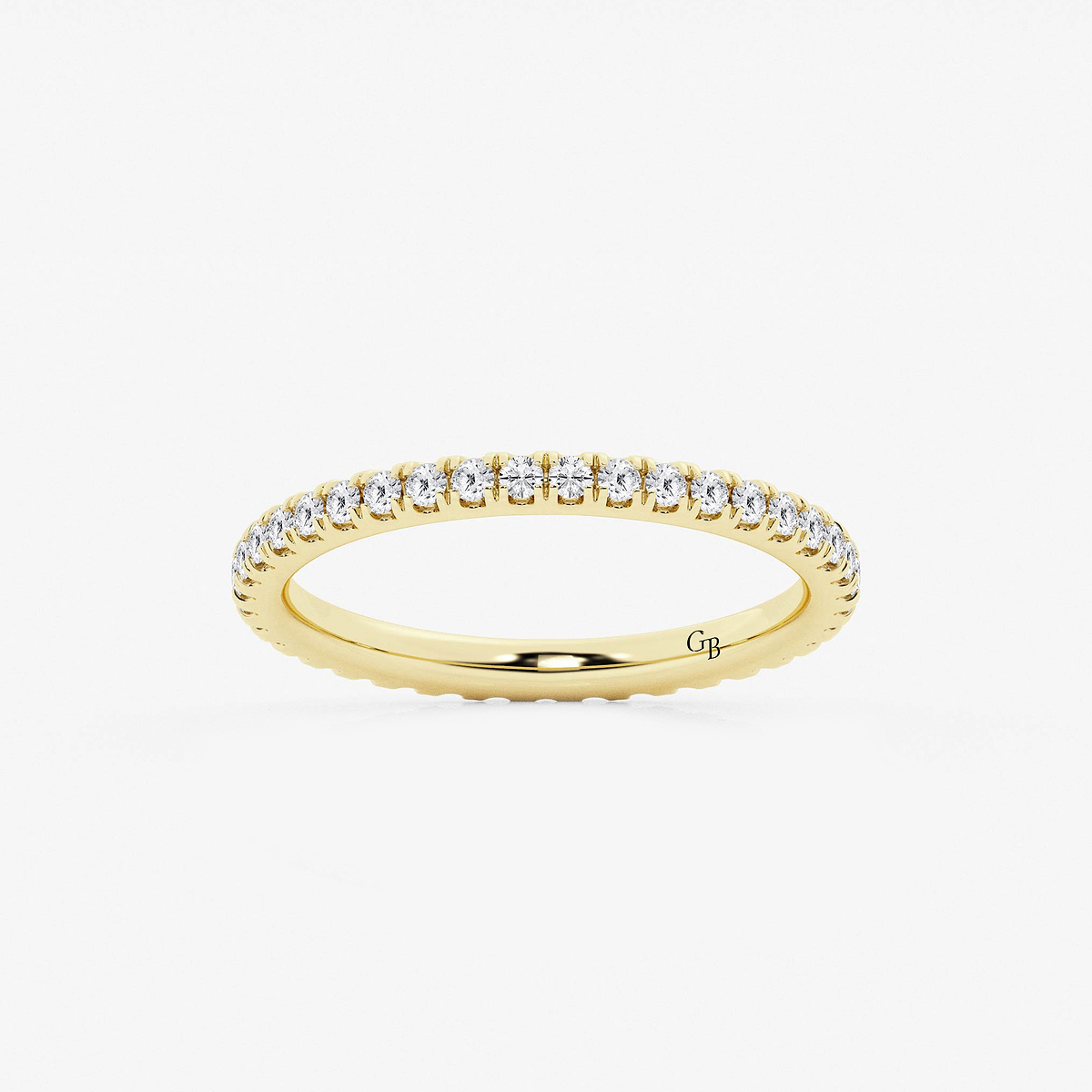 1 ctw Round Lab Grown Diamond Prong Set Wedding Band