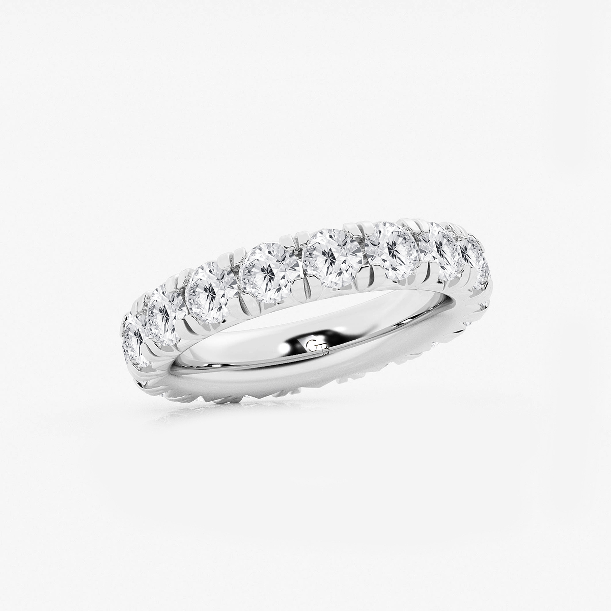Additional Image 1 for  4 ctw Round Lab Grown Diamond Eternity Band - 4mm Width