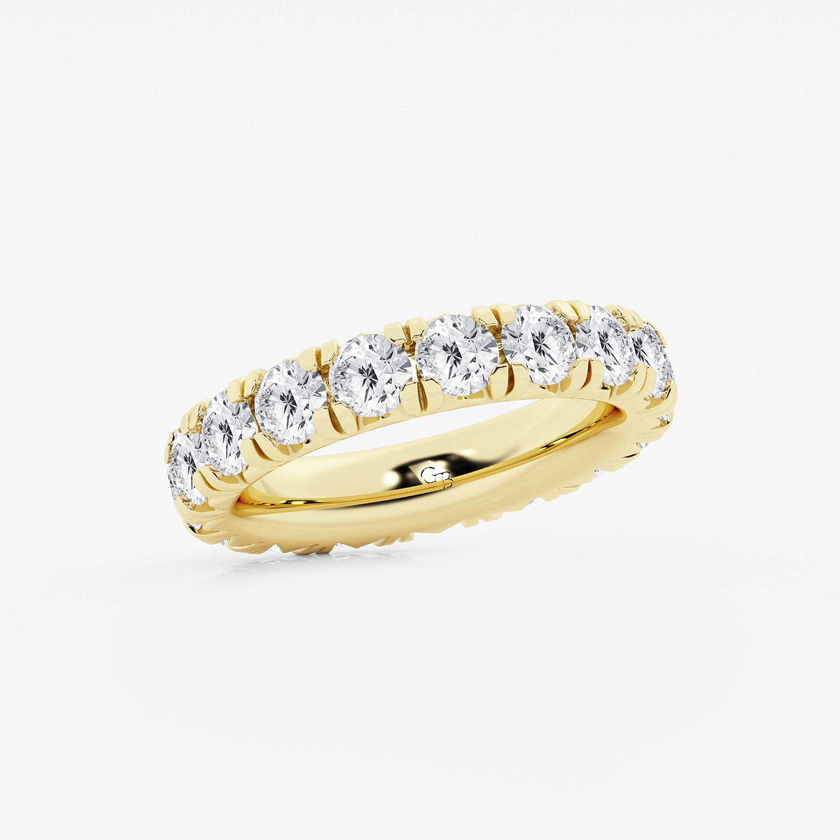Additional Image 1 for  4 ctw Round Lab Grown Diamond Eternity Band - 4mm Width