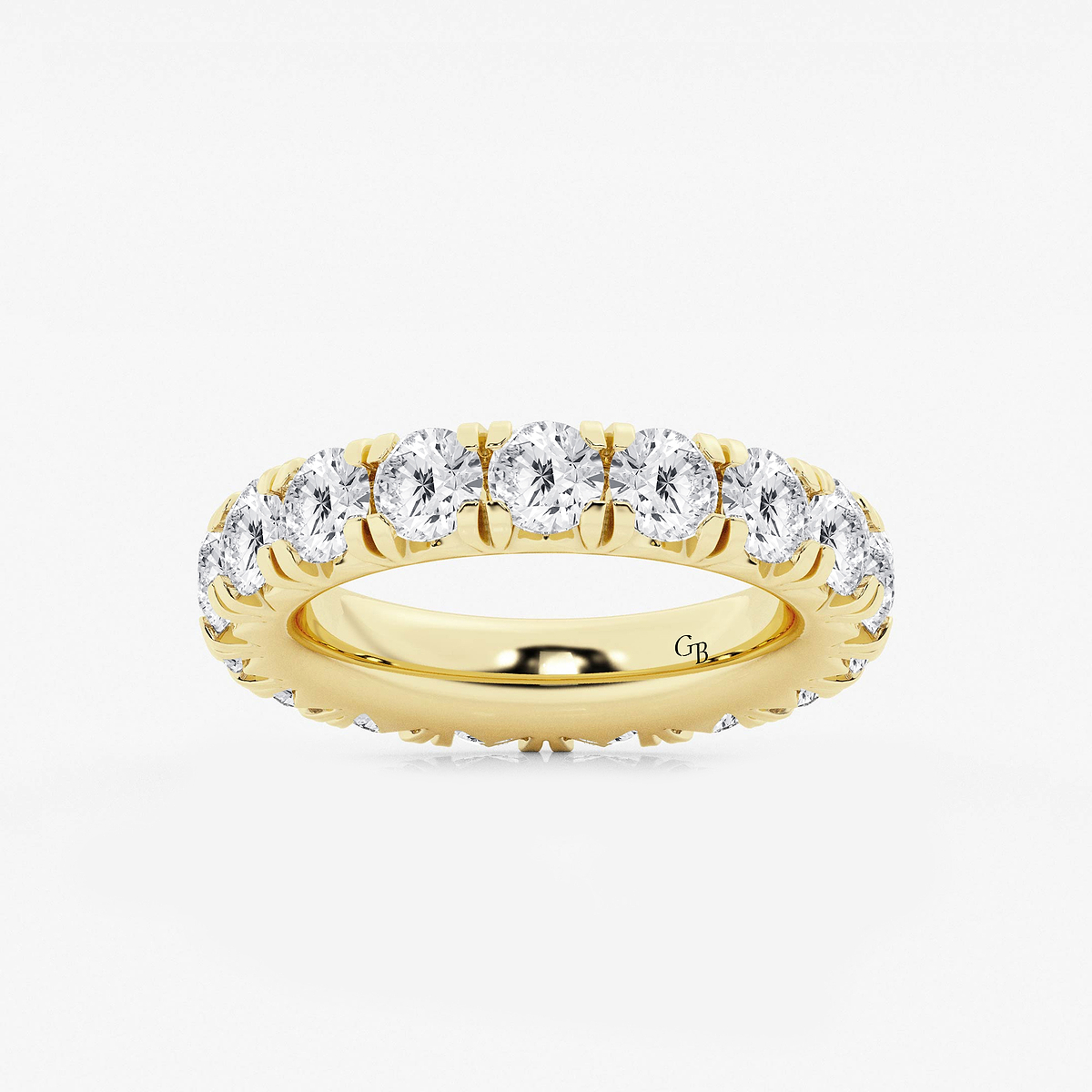 5 ctw Round Lab Grown Diamond Eternity Band - 4.4mm Width